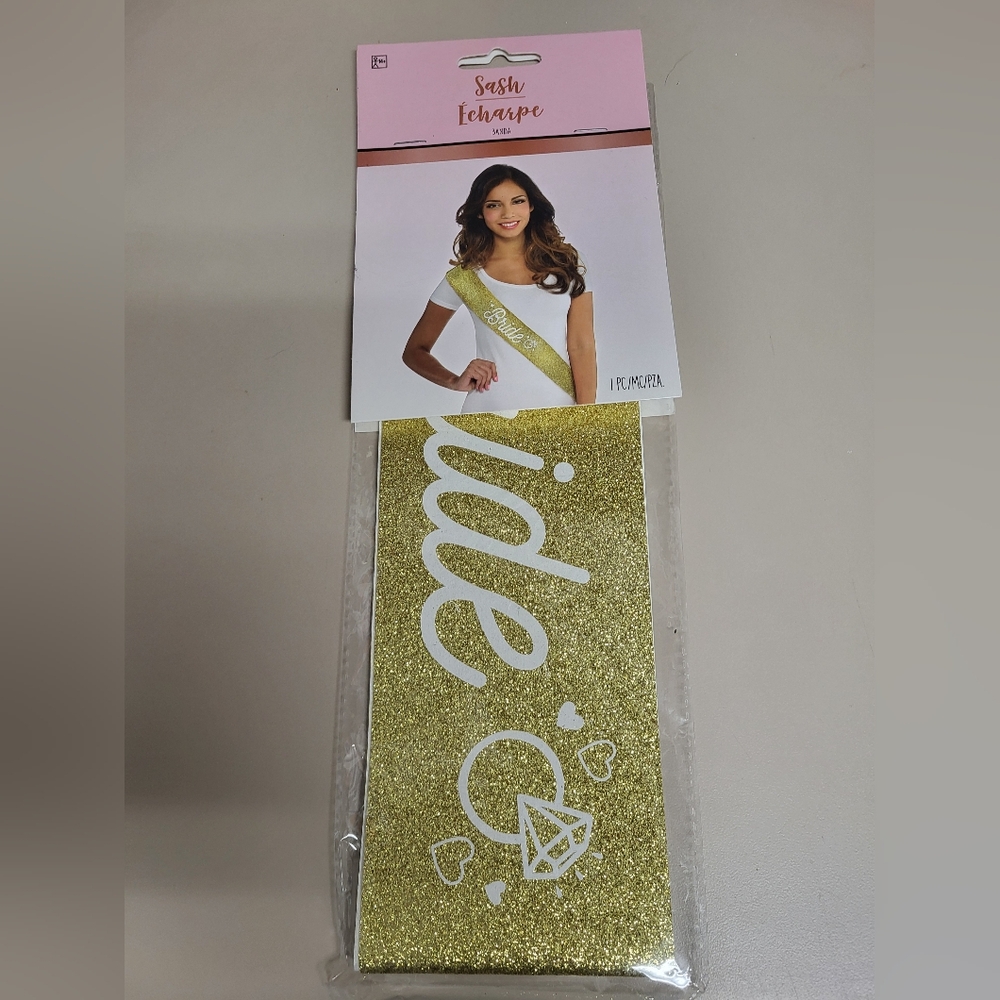 BRIDE Sash GOLD